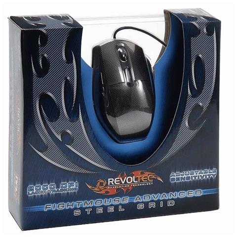 Revoltec FightMouse Advanced, USB, Laser, 2000 DPI, 2m, 100g, Windows Vista / XP / 2000 - Foto 1